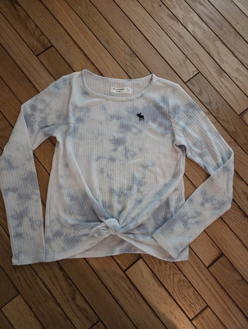 Abercrombie Kids - Light Blue Tie-Front Long Sleeve Shirt